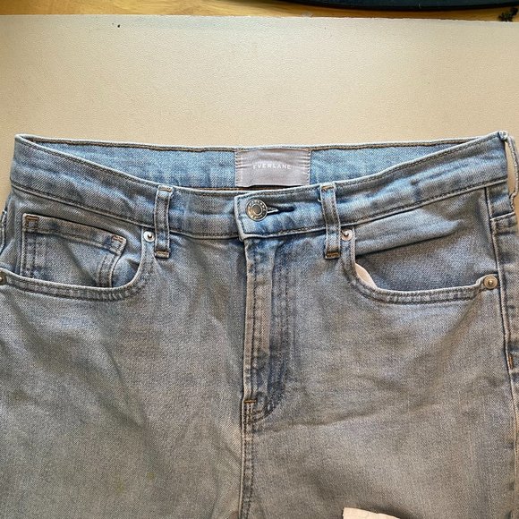 Everlane Kick Crop Jeans LIGHT BLUE Size 30 - good used condition - Picture 6 of 12